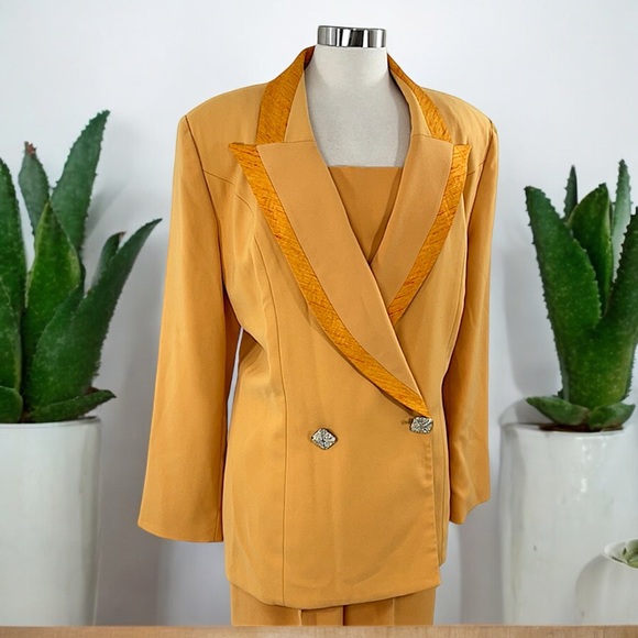 Tania Bella Collection Golden Mustard Pant Suit - Picture 2 of 16